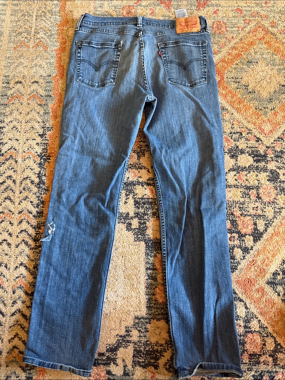 Levi's Classic Straight Jeans in Medium Blue Denim 514, 33x32